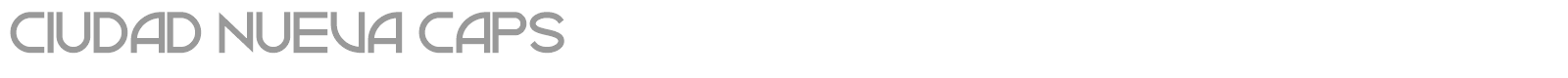 Ciudad Nueva Caps font preview
